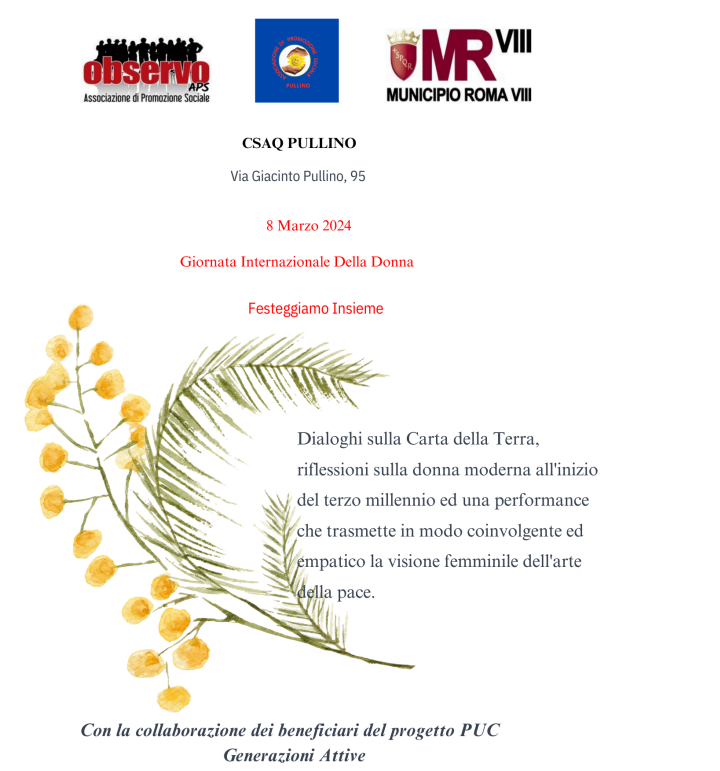 Festa delle donne 2024 centro anziani Pullino