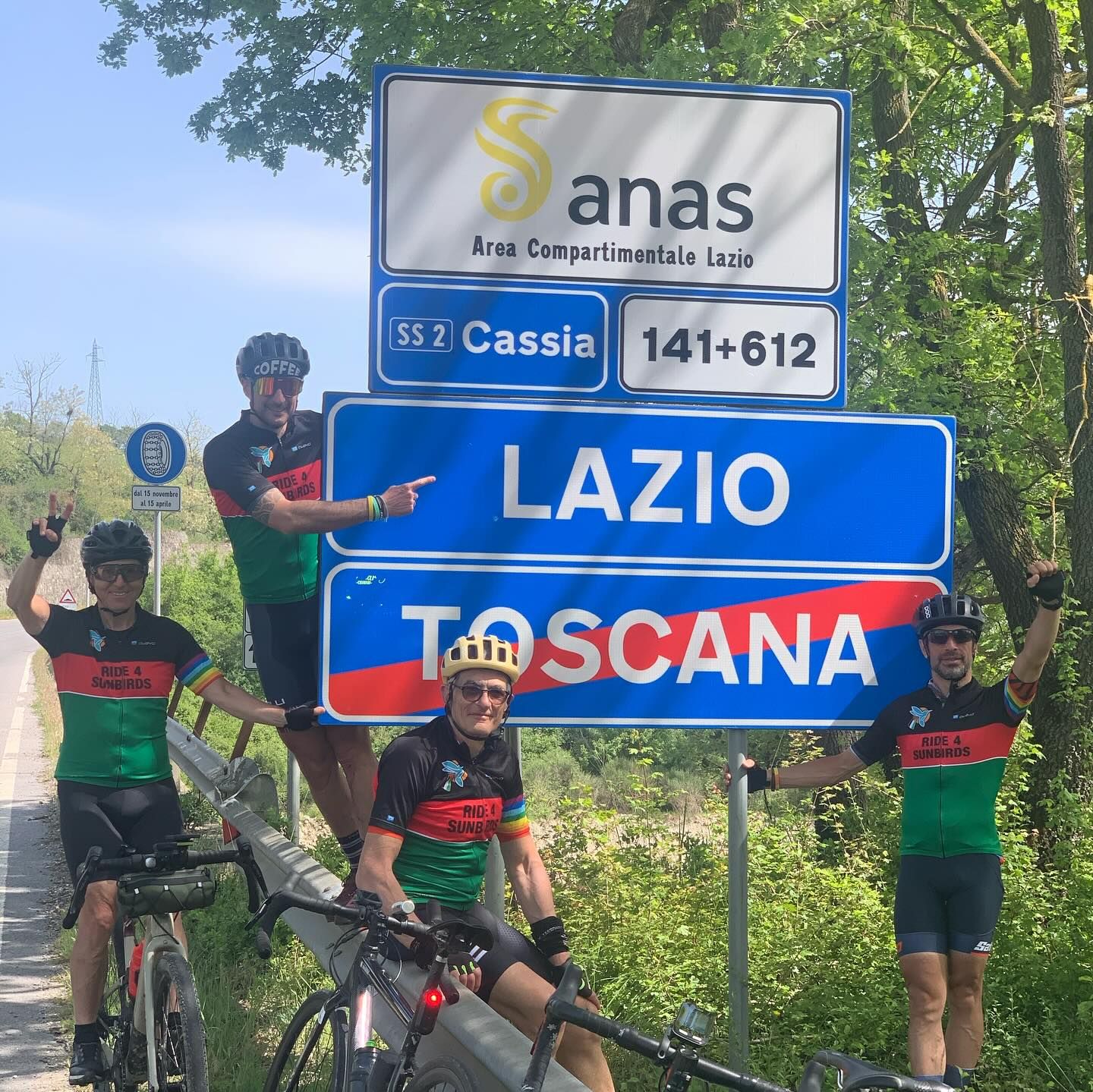 Facebook, Ride 4 Sunbirds al confine tra Lazio e Toscana.