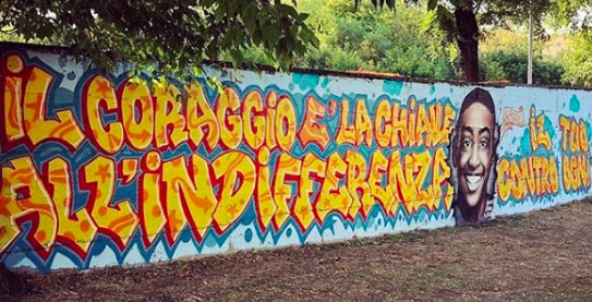 A Ostiense il Murales che ricorda il sorriso di Willy murales