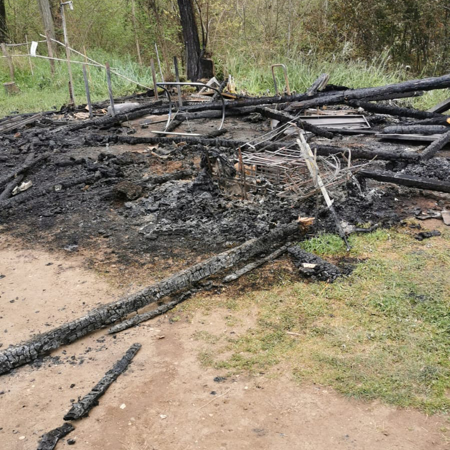 Incendio orti tre Fontane