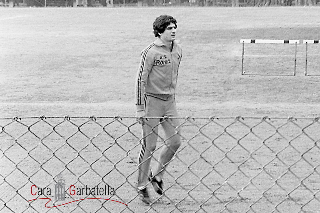 Agostino Di Bartolomei in una foto inedita archivio di Cara Garbatella