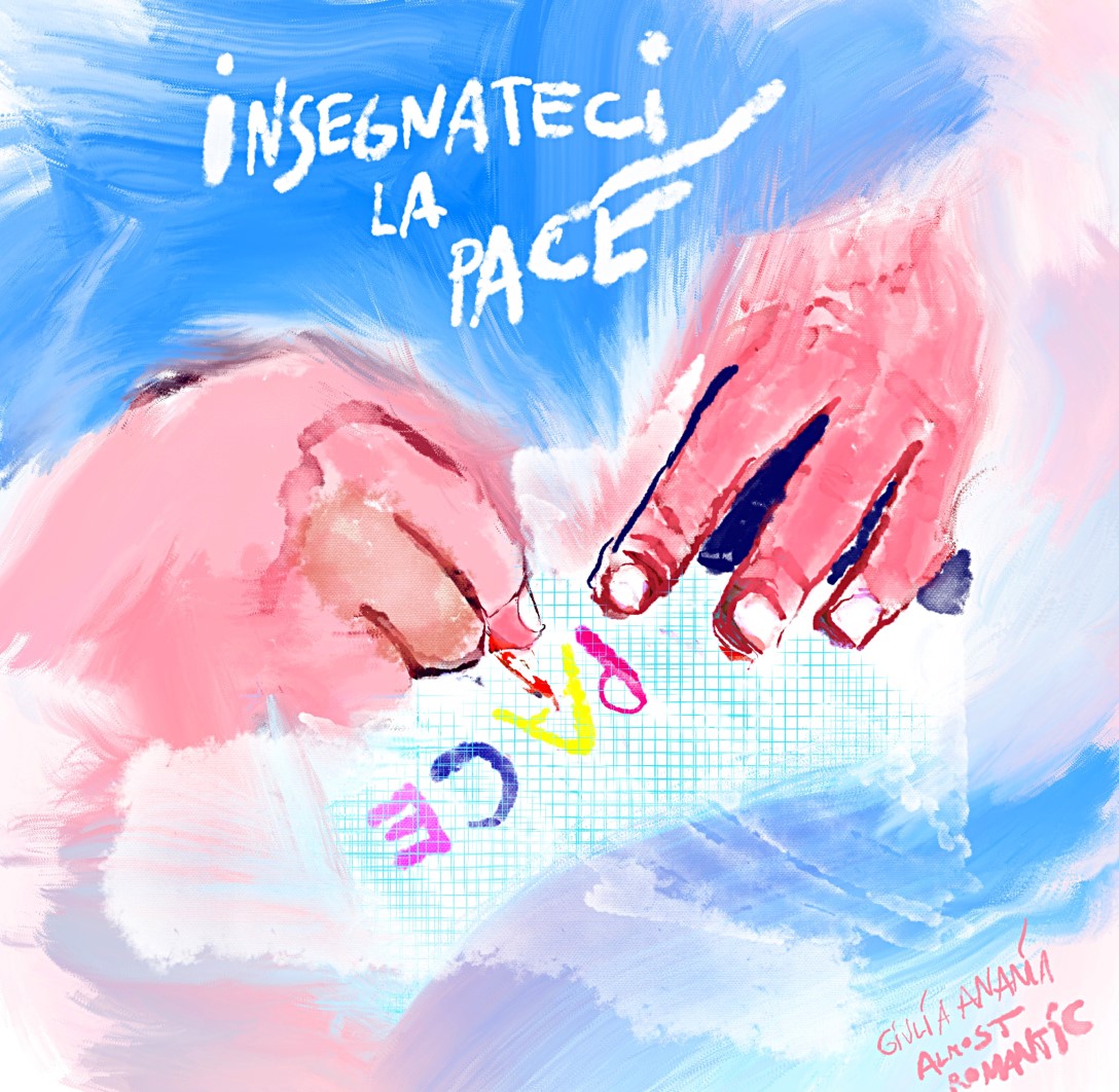 Insegnami la pace - illustrazione di Giulia Ananìa