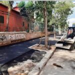 Rifacimento marciapiedi in via Giacinto Pullino